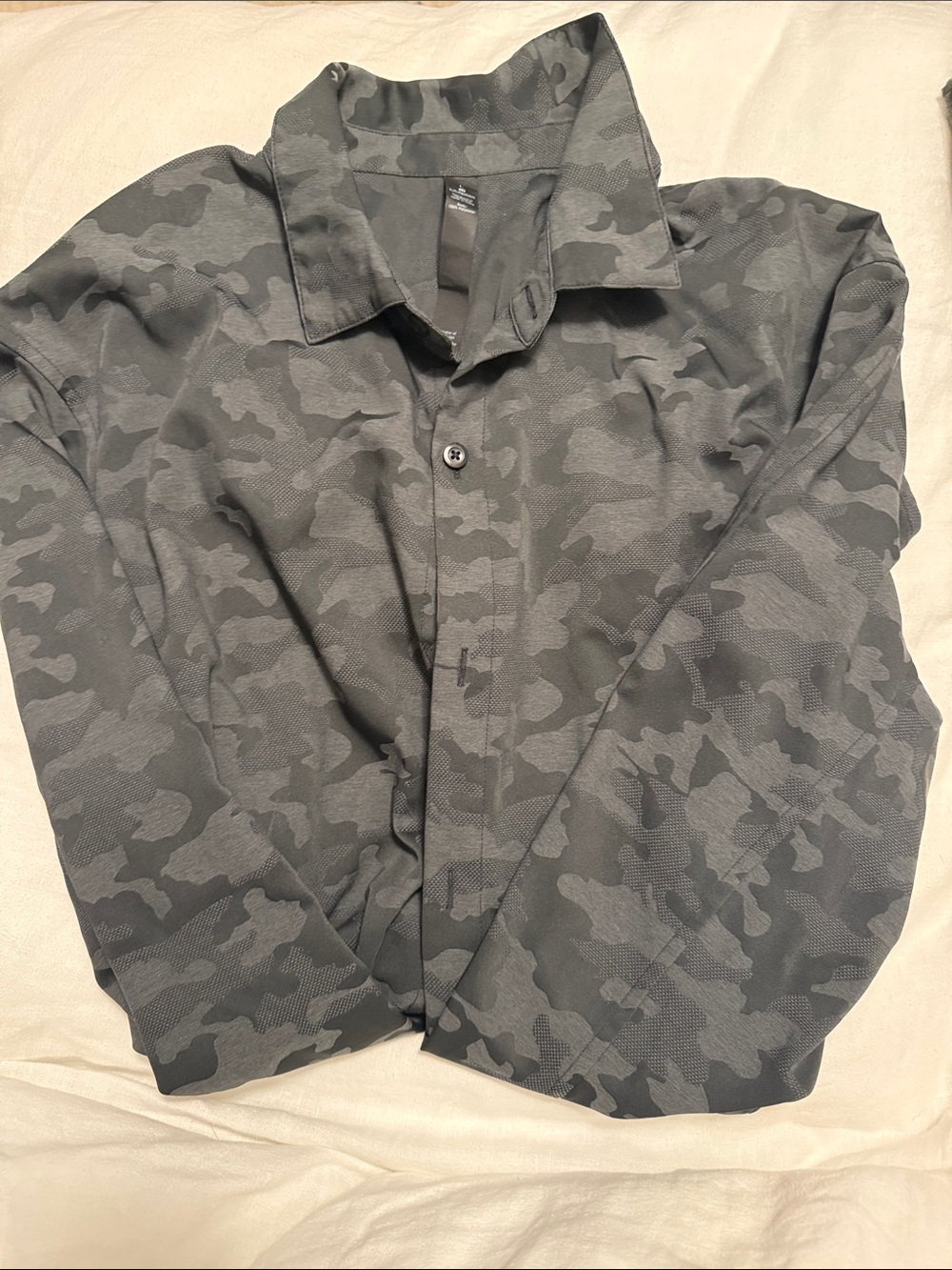lululemon athletica Men's Gray Camouflage Shirt Jacket